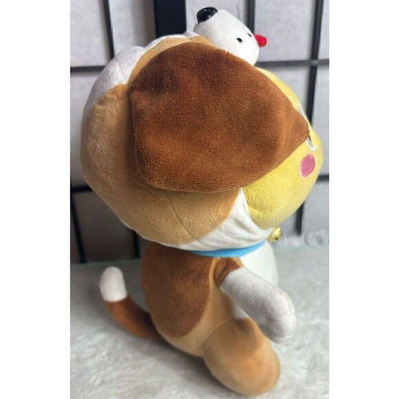 VIP Kid Dog Dino Yellow Brown Plush Stuffed animal - Picture 5 of 8